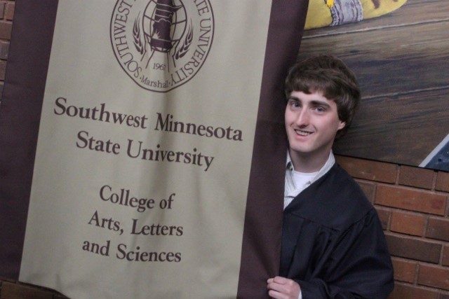 PWC Major Kevin Danielson Carries Banner at 2016 Graduation